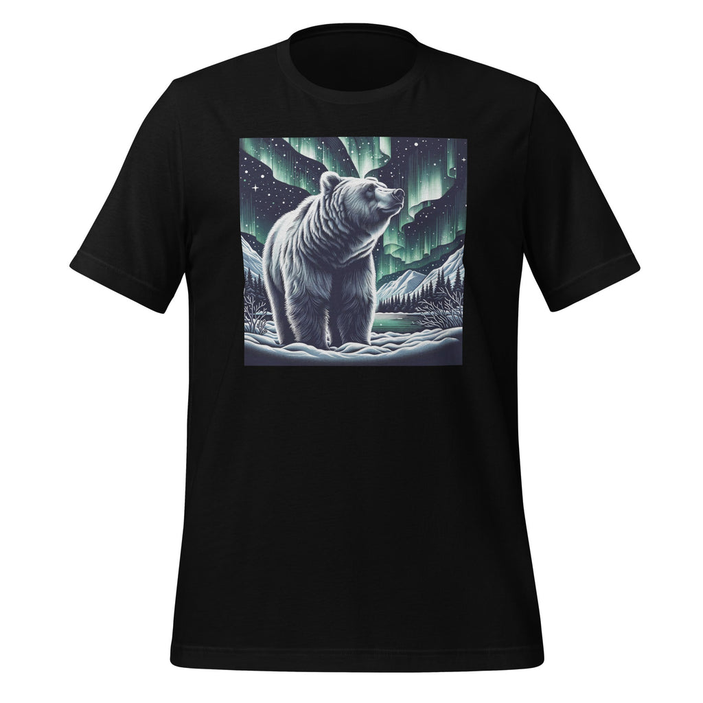 Grizzly Bear Standing Proud In Snow With Borealis Unisex product image 1