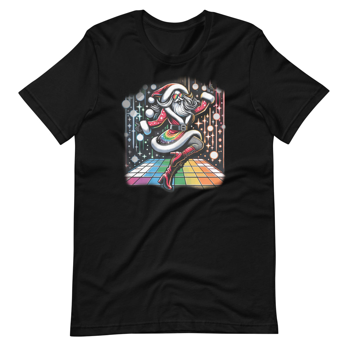 Retro Drag Queen LGBTQ Santa Xmas Funny Dancing Disco product image 6