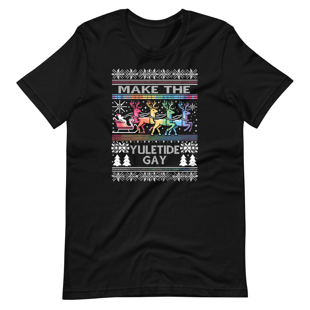 Ugly Christmas LGBTQ Pride Santa Claus Make Yuletide Gay product image 6