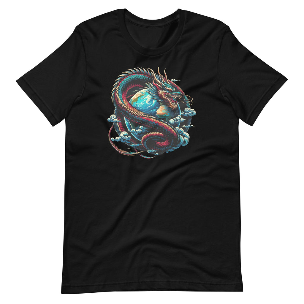Dragon Wrapped Around Earth Year of Lunar New Unisex T-Shirt product image 6