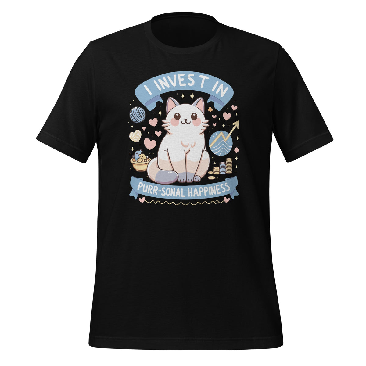 I Invest In Purr-sonal Happiness Cat Kitten Lovers Fans product image 1