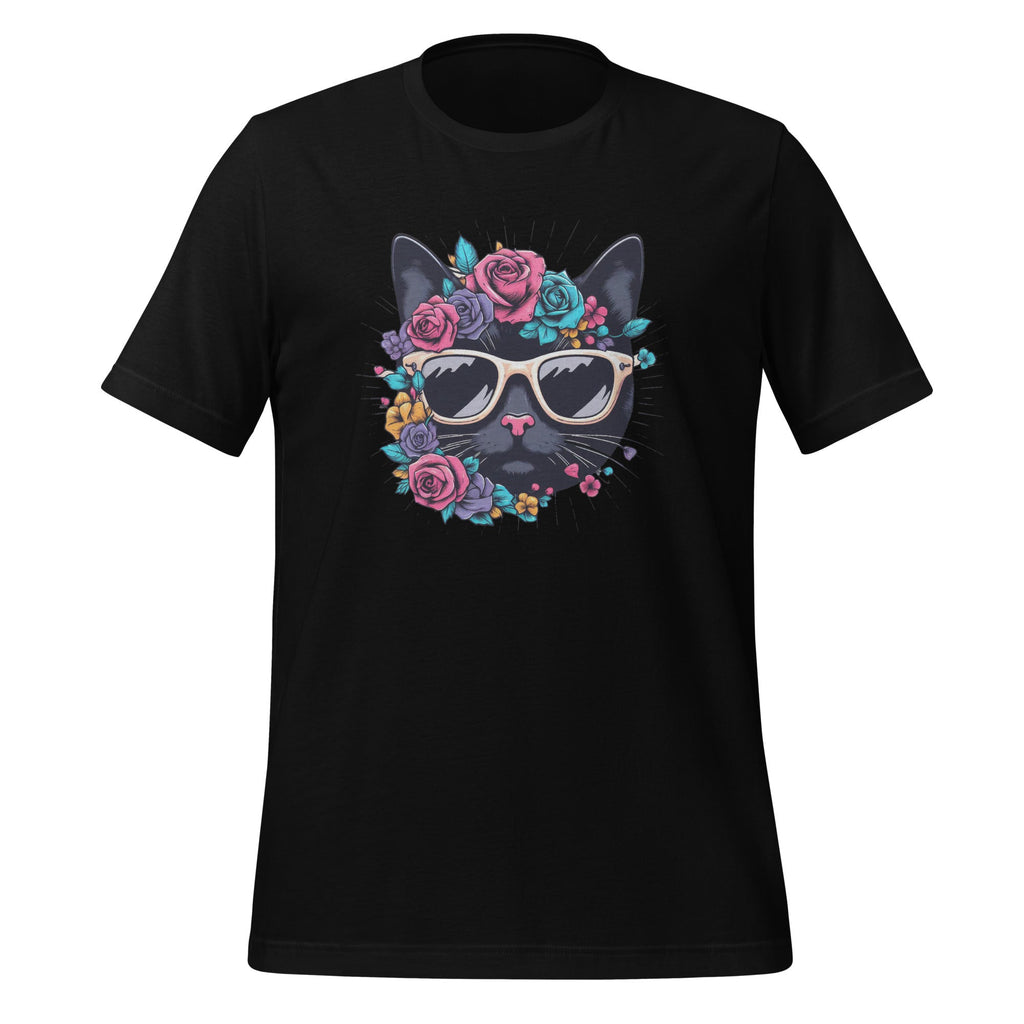 Cat Lover Artwork Sunglasses Flower Animal Graphic Unisex product image 1