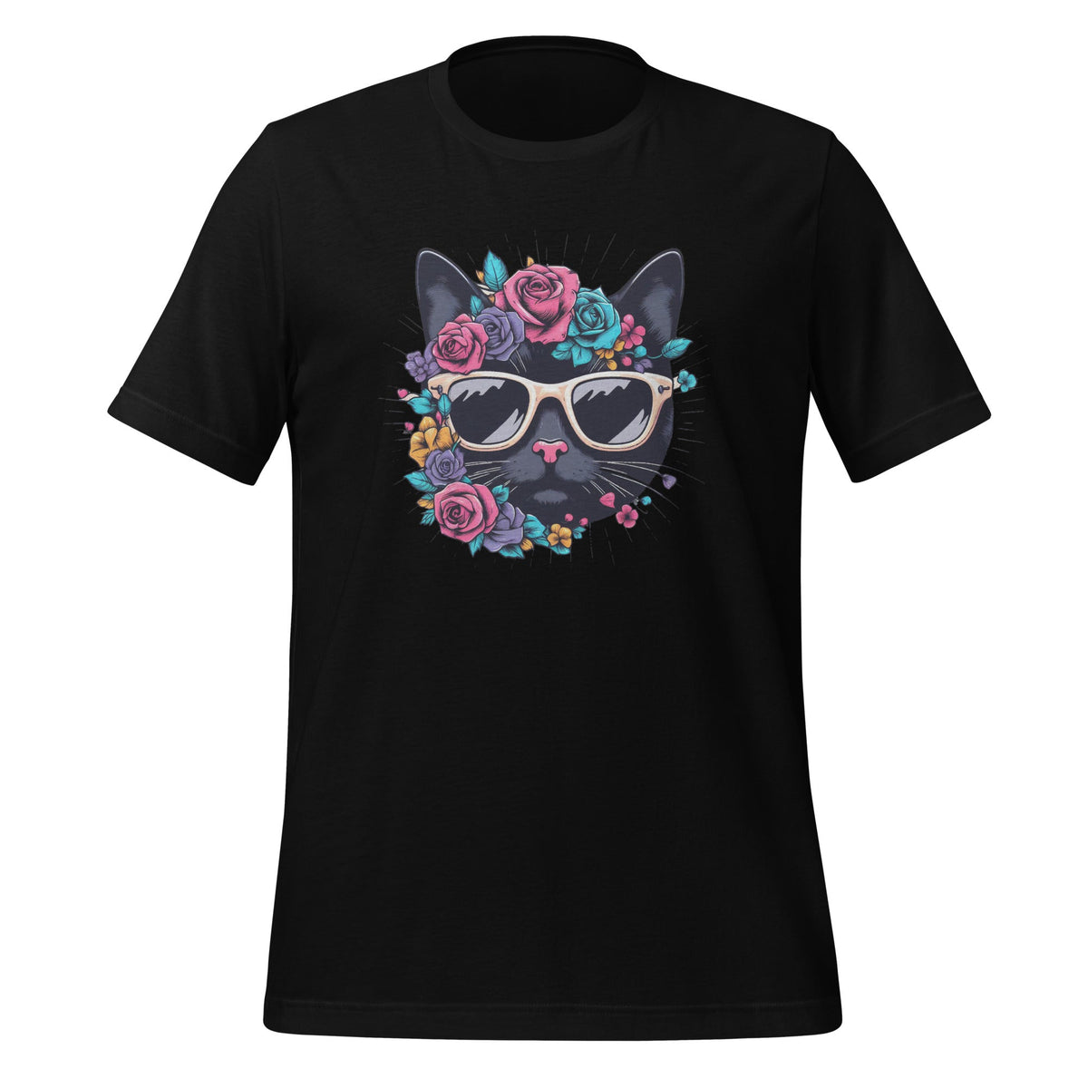 Cat Lover Artwork Sunglasses Flower Animal Graphic Unisex product image 1