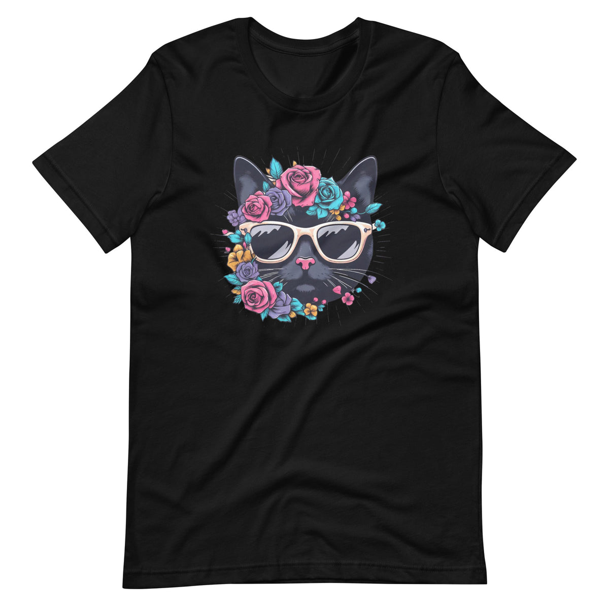 Cat Lover Artwork Sunglasses Flower Animal Graphic Unisex product image 6