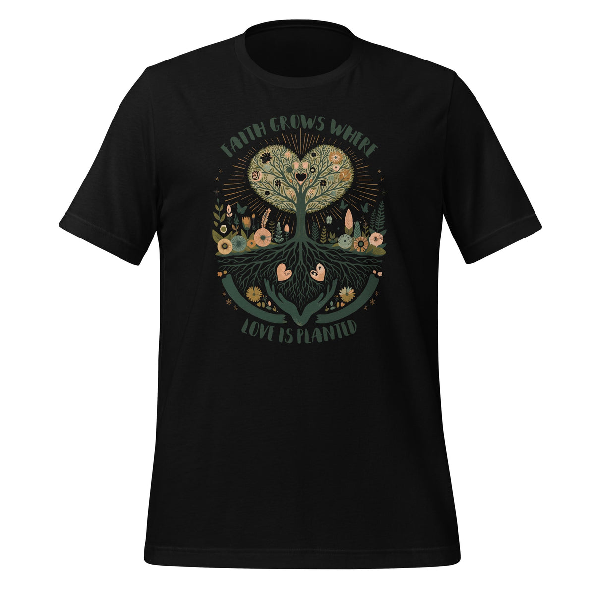 Where Love Is Planted Christian Saying Unisex T-Shirt product image 1