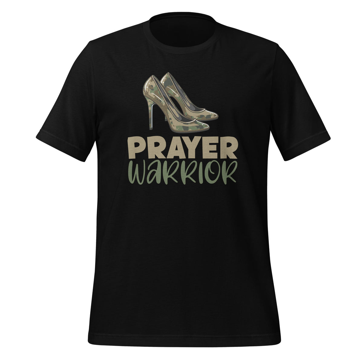 Camo Heels Prayer Warrior Faith God Jesus Christian Unisex product image 1
