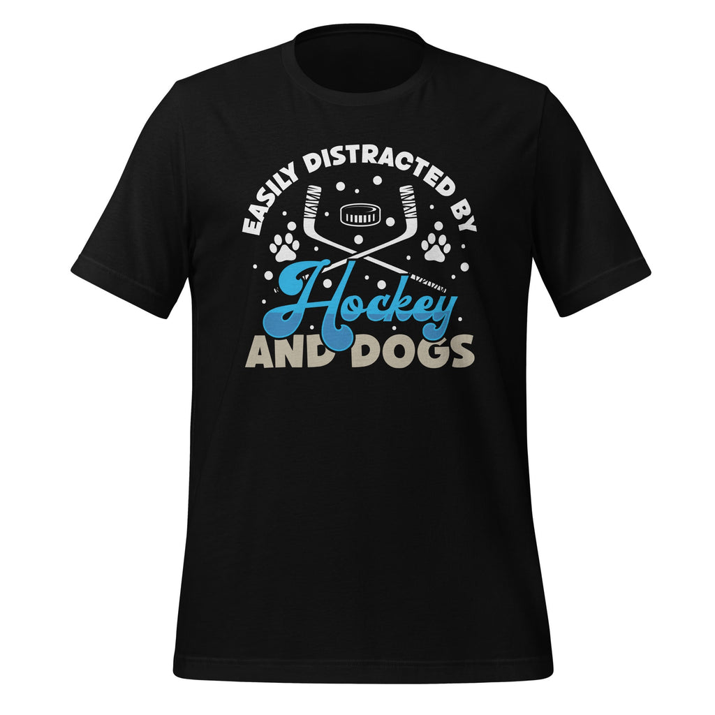Easily distracted By Hockey and Dogs Animal Sports Lover product image 1
