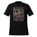 Hello in 22 Different Languages Word ESL World Day Unisex product image 1