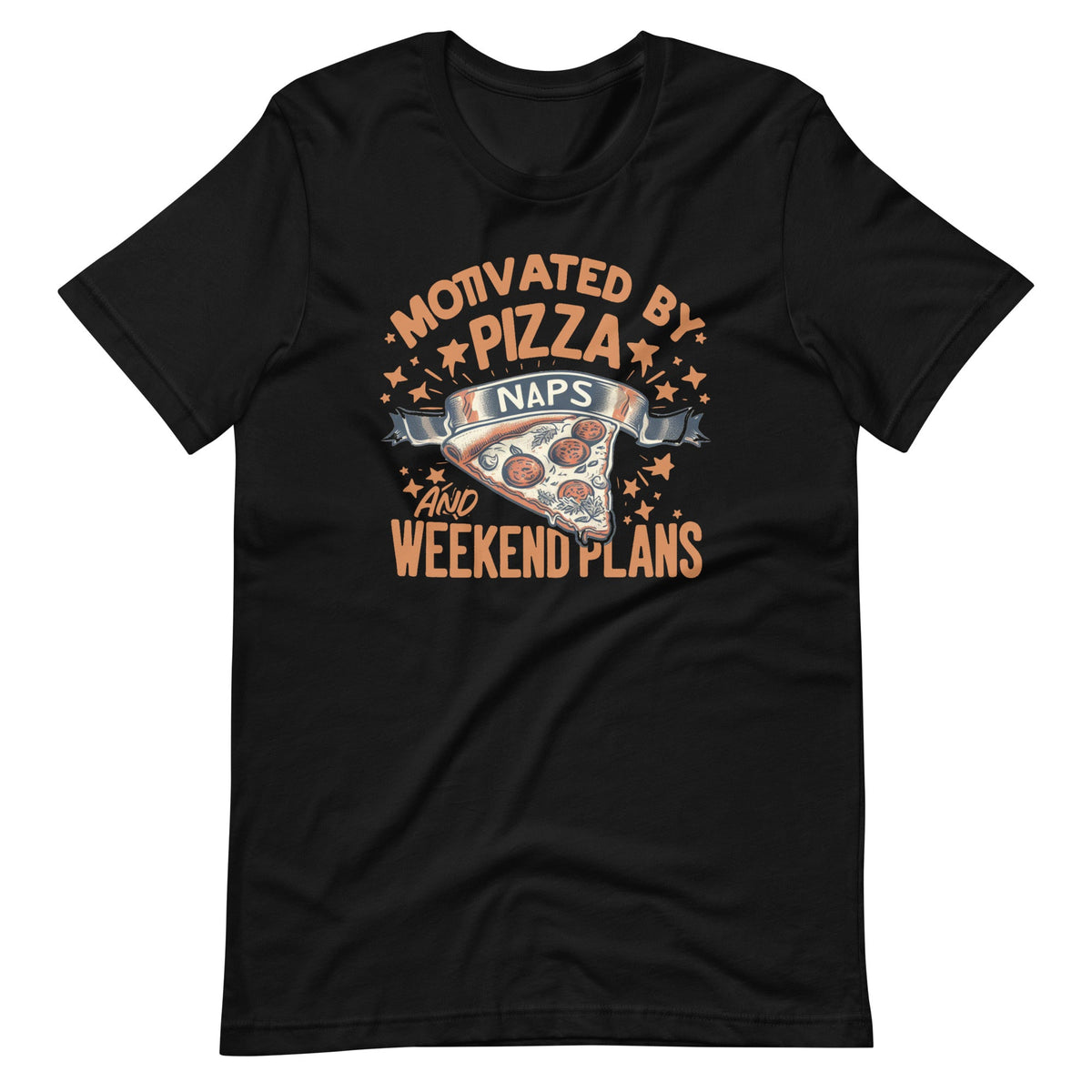 Motivated By Pizza, Naps, and Weekend Plans Funny Foodie product image 6