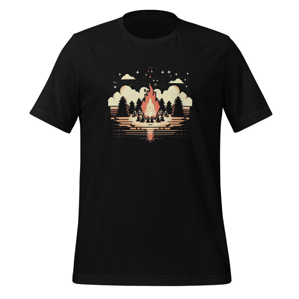 Campfire Pixelated Roasting Marshmallows Pixel Graphics product image 1