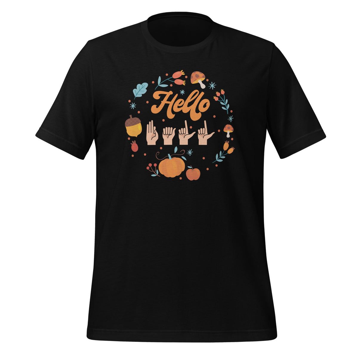 ASL American Sign Language Hello Fall Autumn Season Design product image 1