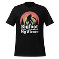 Bigfoot Grabbed My Wiener Retro Humor Unisex T-Shirt product image 1
