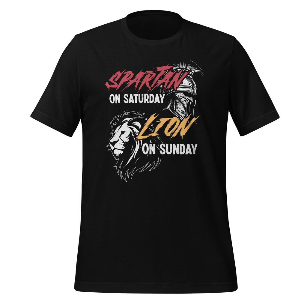 Spartan on Saturday Lion on Sunday Football Fans Vintage product image 1