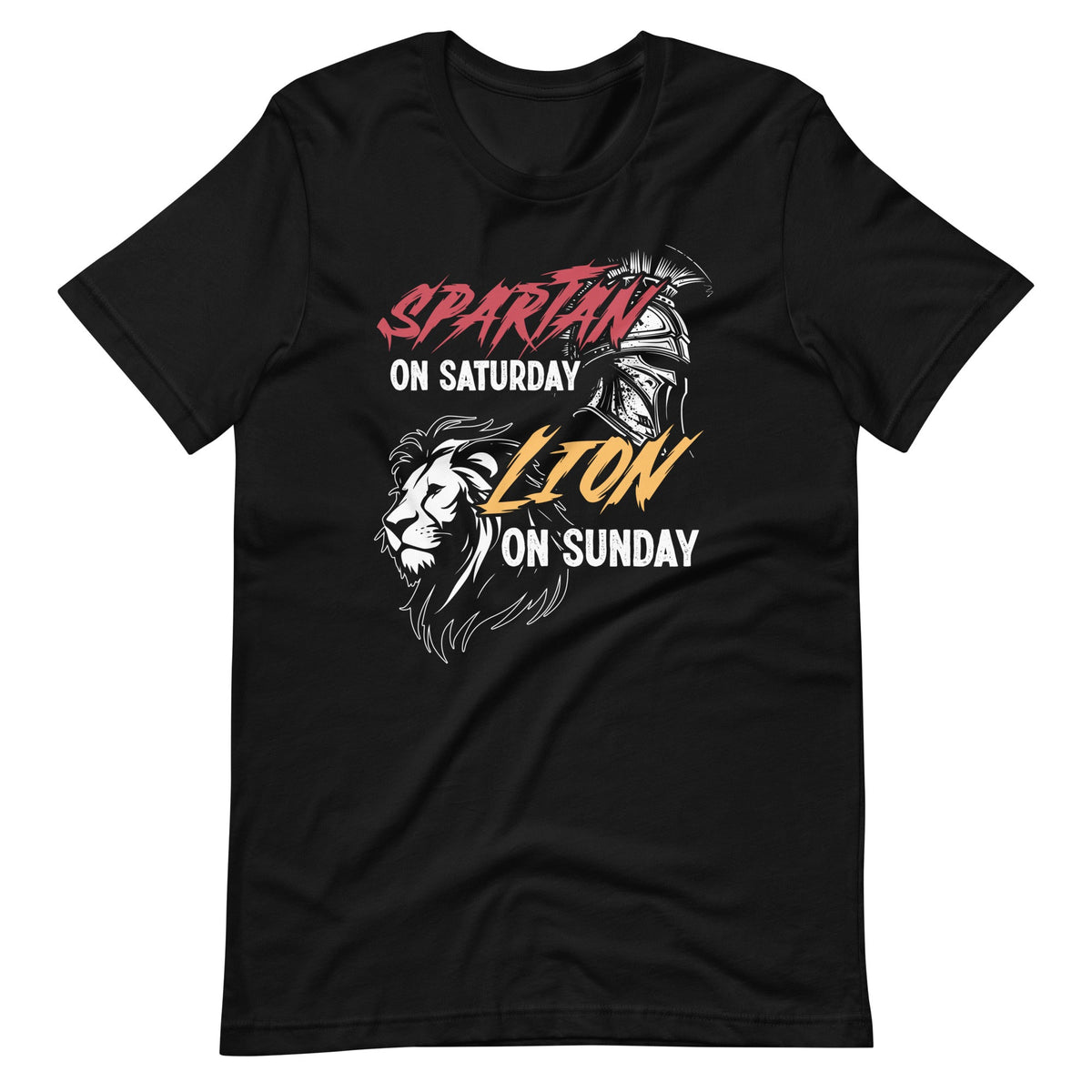 Spartan on Saturday Lion on Sunday Football Fans Vintage product image 6