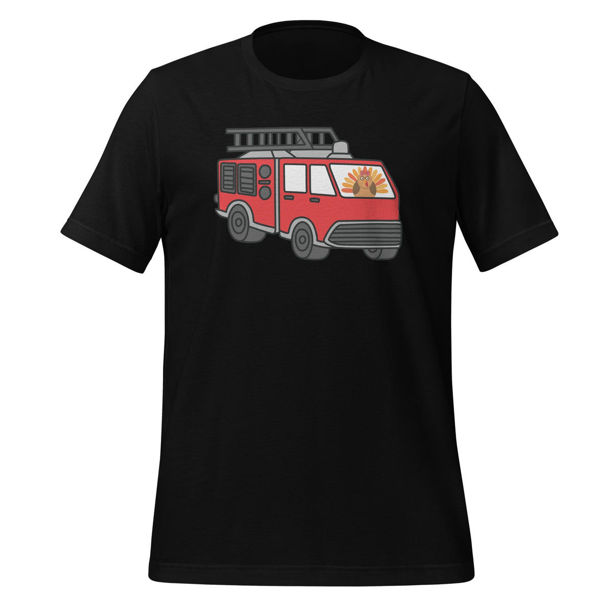 Cute Turkey Pumpkin Fire Truck Thanksgiving Son Unisex product image 1