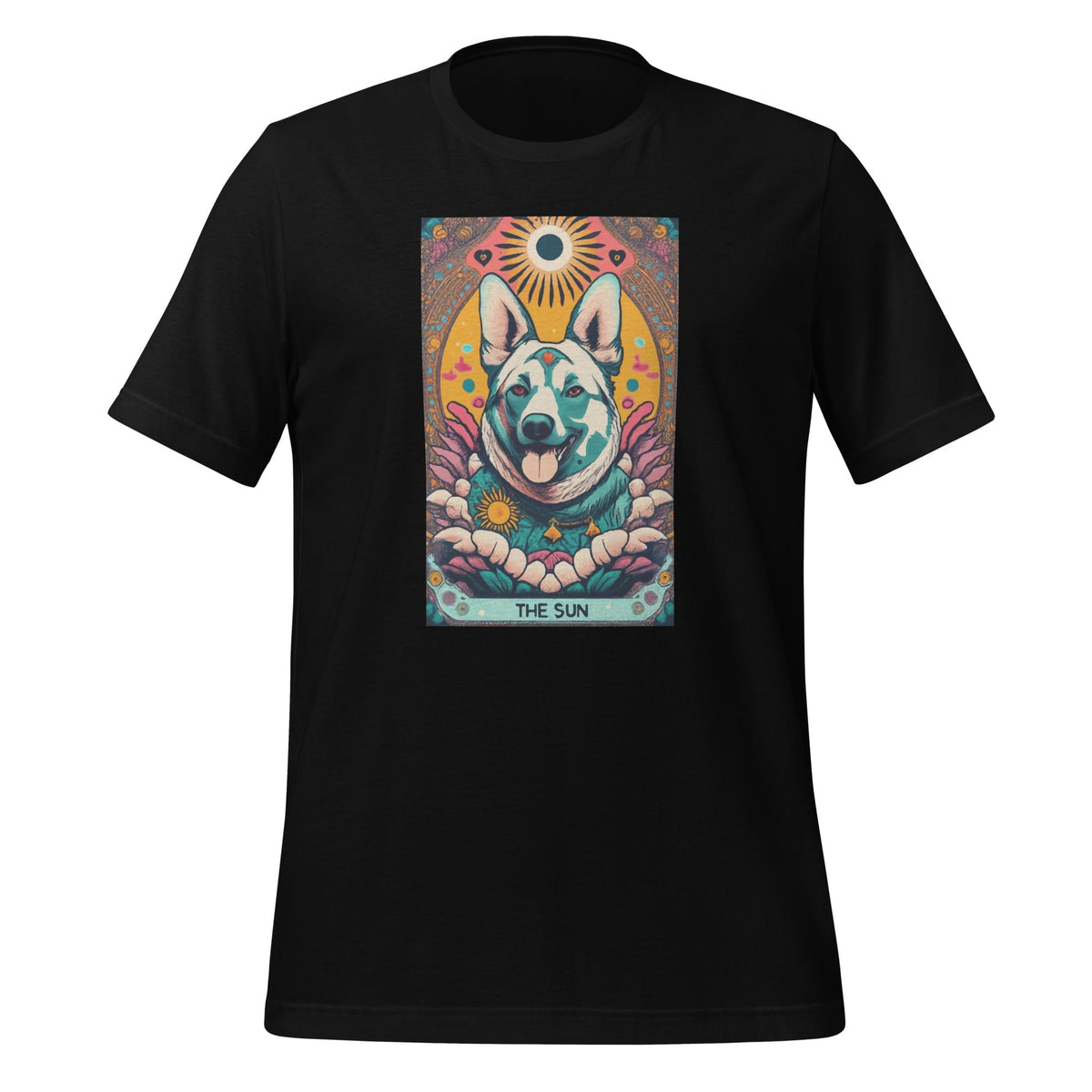 Dog Tarot Card Sun Art Unisex T-Shirt product image 1