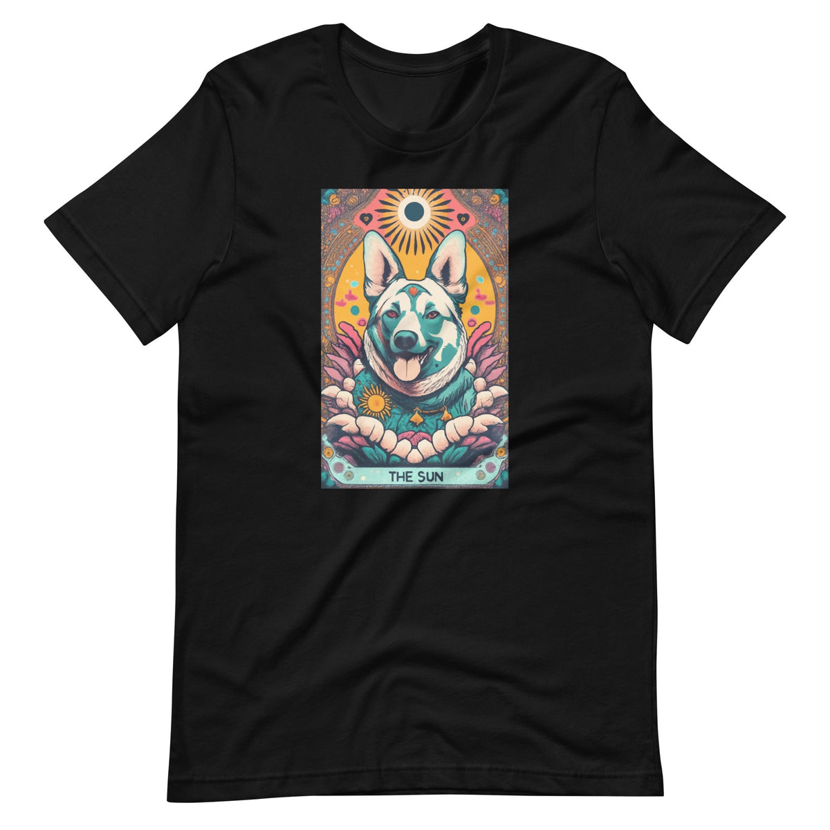 Dog Tarot Card Sun Art Unisex T-Shirt product image 6