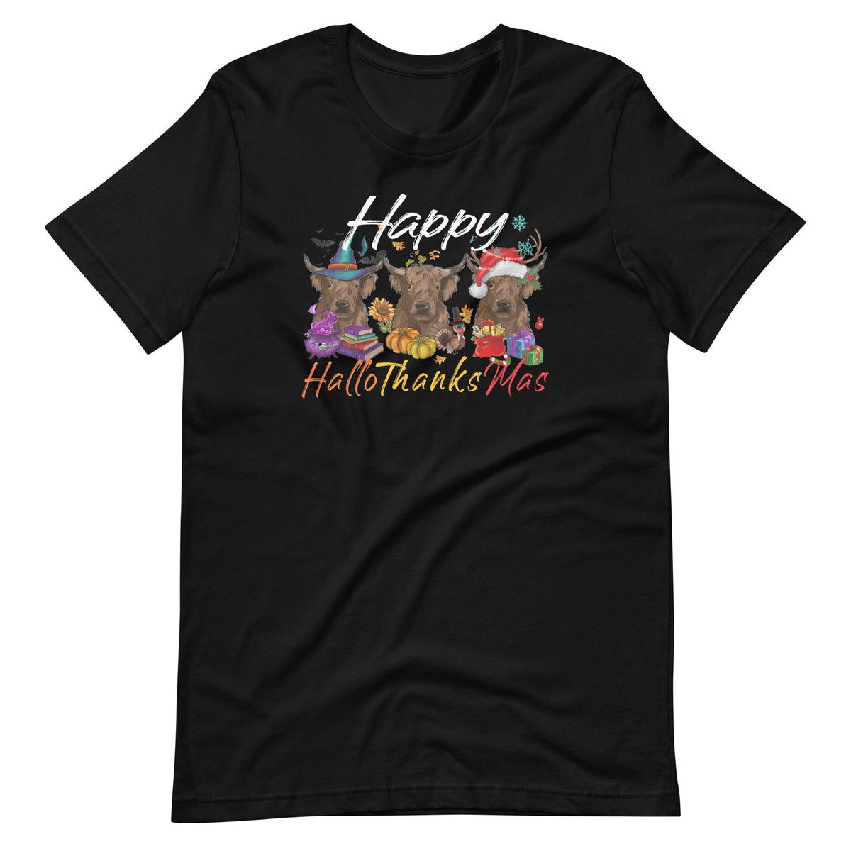 Happy Hallothanksmas Highland Cow Halloween Christmas product image 6