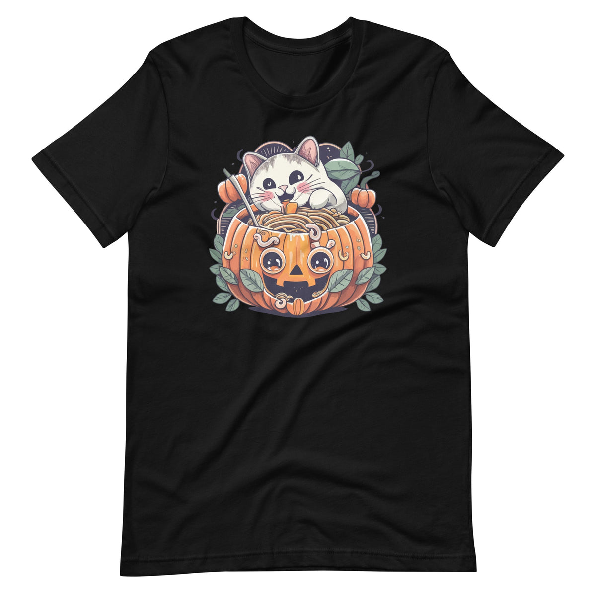 Creepy Kawaii Cat Eating Worms Ramen Noodles Halloween product image 6