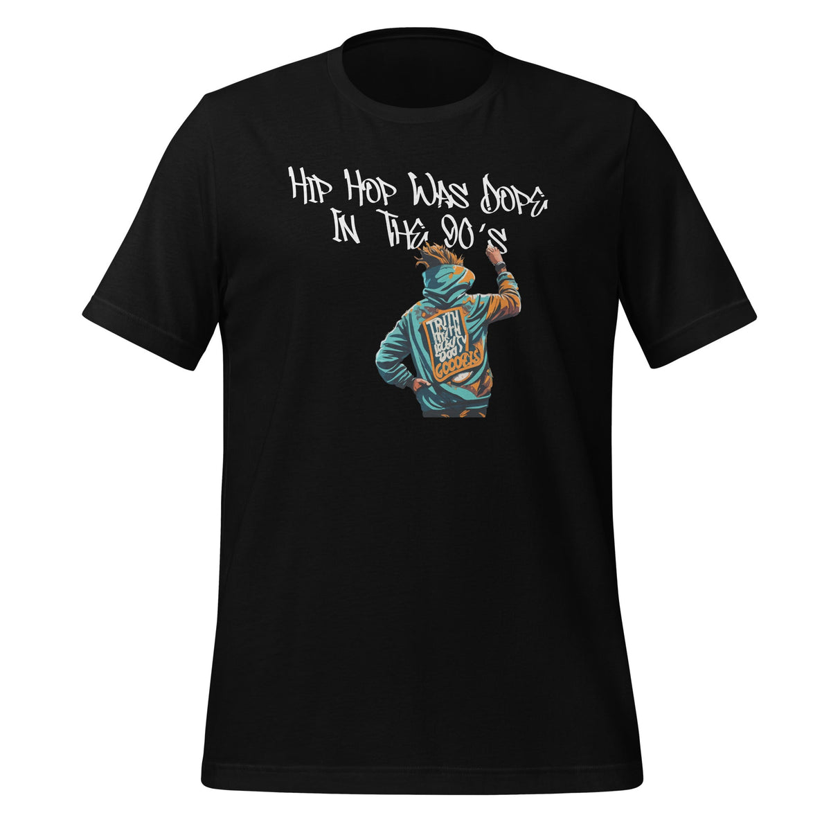 HIP HOP WAS DOPE IN THE 90s Graffiti Retro Rap Music Unisex product image 1