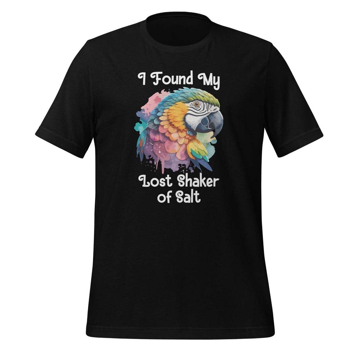 Found My Lost Shaker Salt Fun Parrot Head Art Unisex T-Shirt product image 1