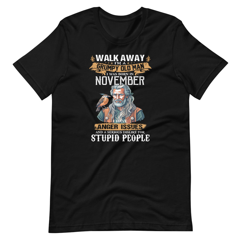 Walk Away I'm A Grumpy Old Man Born In November Funny Bday product image 6