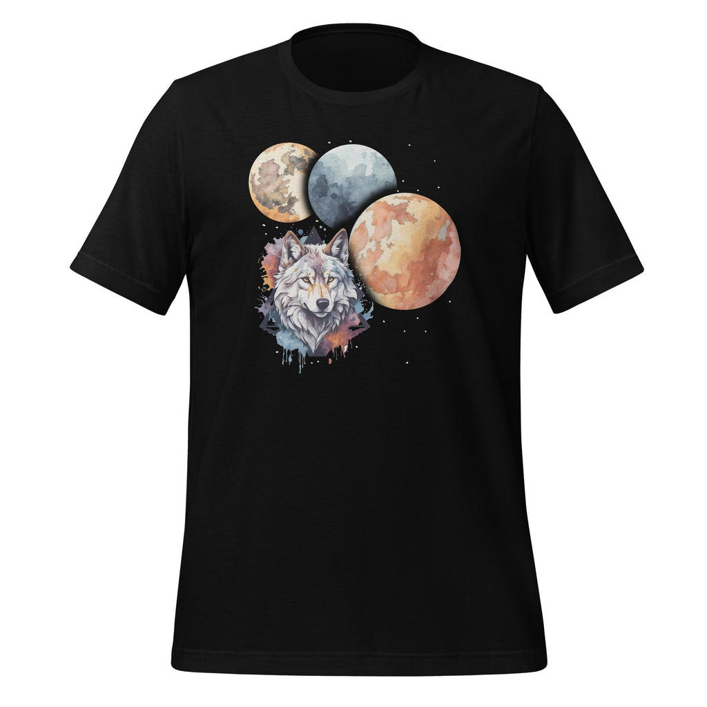 Three Moon Wolf 3 Moons Howling At Space Pun Magic Meme product image 1
