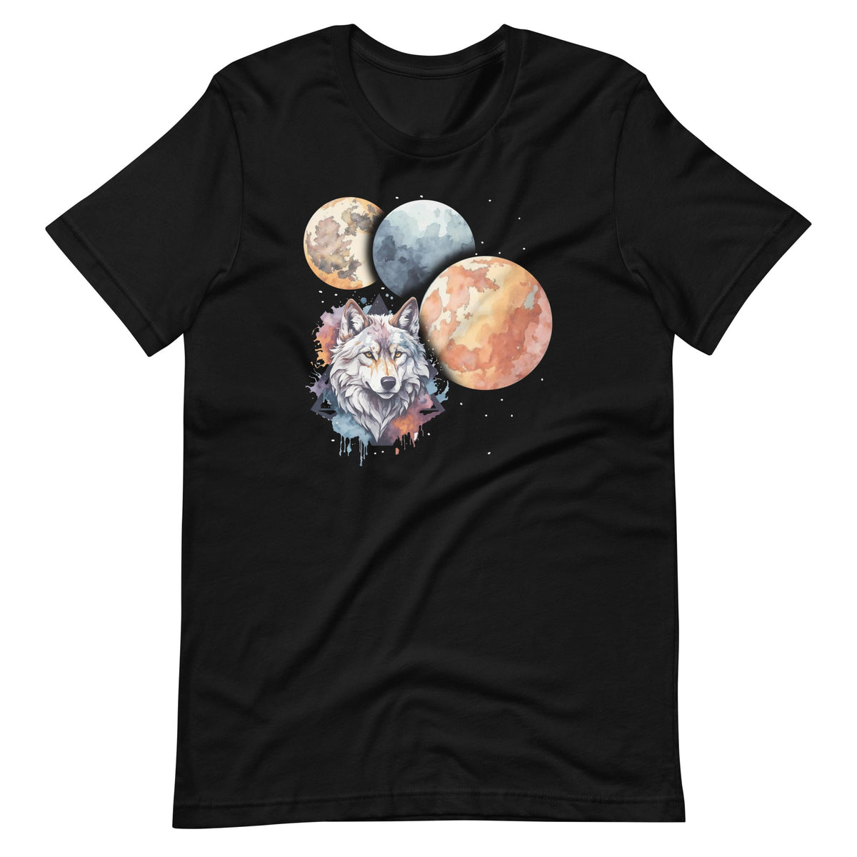 Three Moon Wolf 3 Moons Howling At Space Pun Magic Meme product image 6