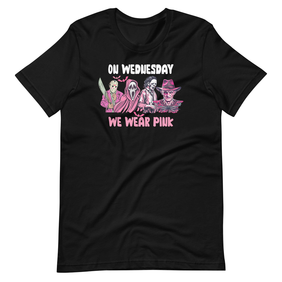 On Wednesday We Wear Pink Funny Halloween Character Unisex product image 6