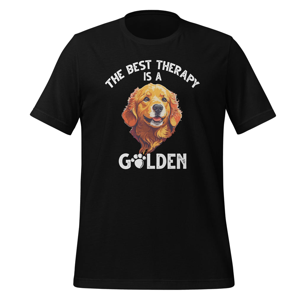 The Best Therapy Is A Golden Retriever Dog Lovers Unisex product image 1
