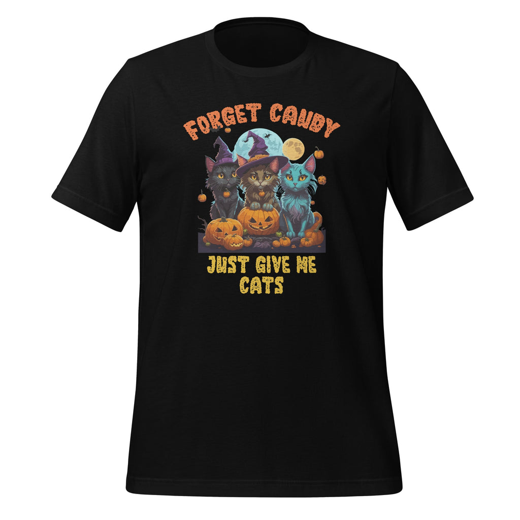 Forget Candy Just Give Me Cats Funny Kitten Witch Halloween product image 1