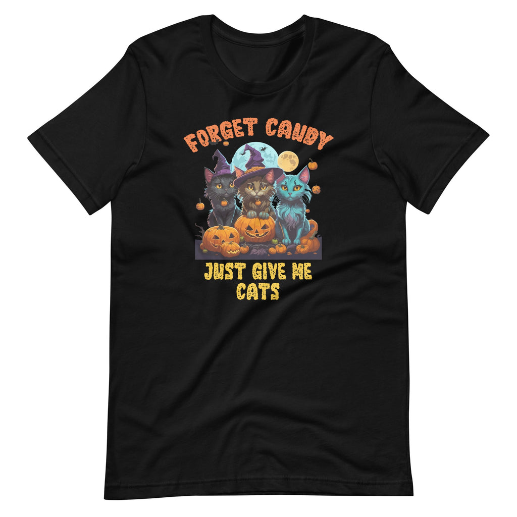 Forget Candy Just Give Me Cats Funny Kitten Witch Halloween product image 6