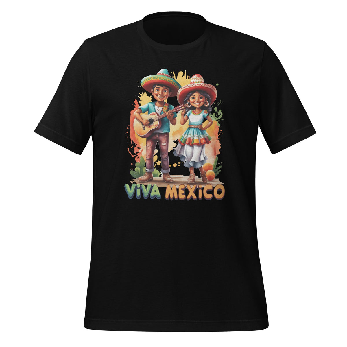 Viva Mexico Boy Girl Maracas Guitar Mexican Independence product image 1