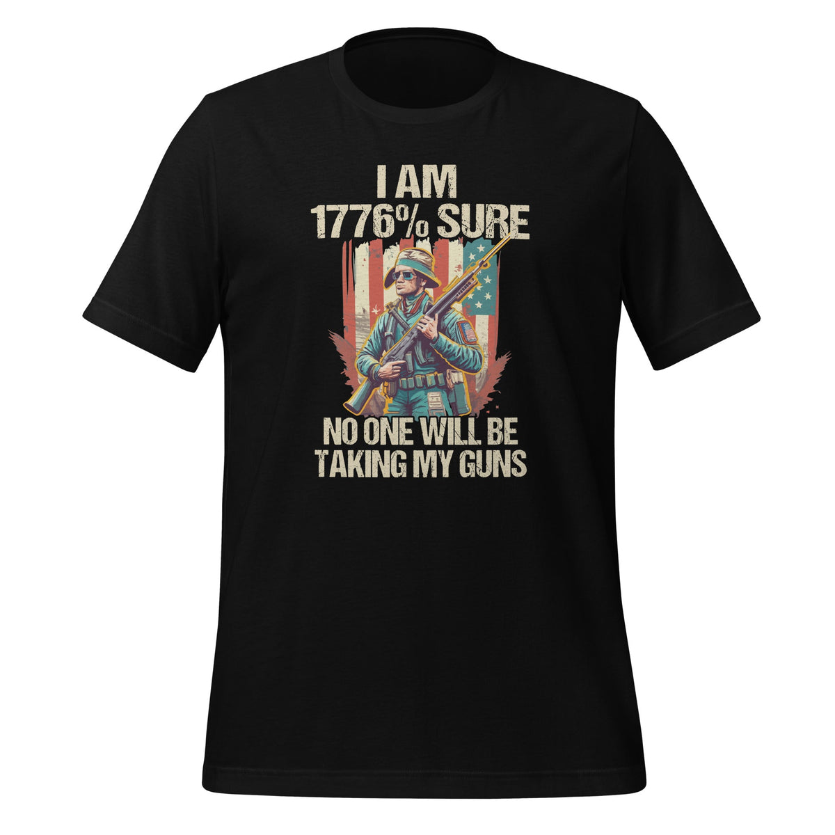 I Am 1776 Sure No One Will Be Taking My Guns American Flag product image 1