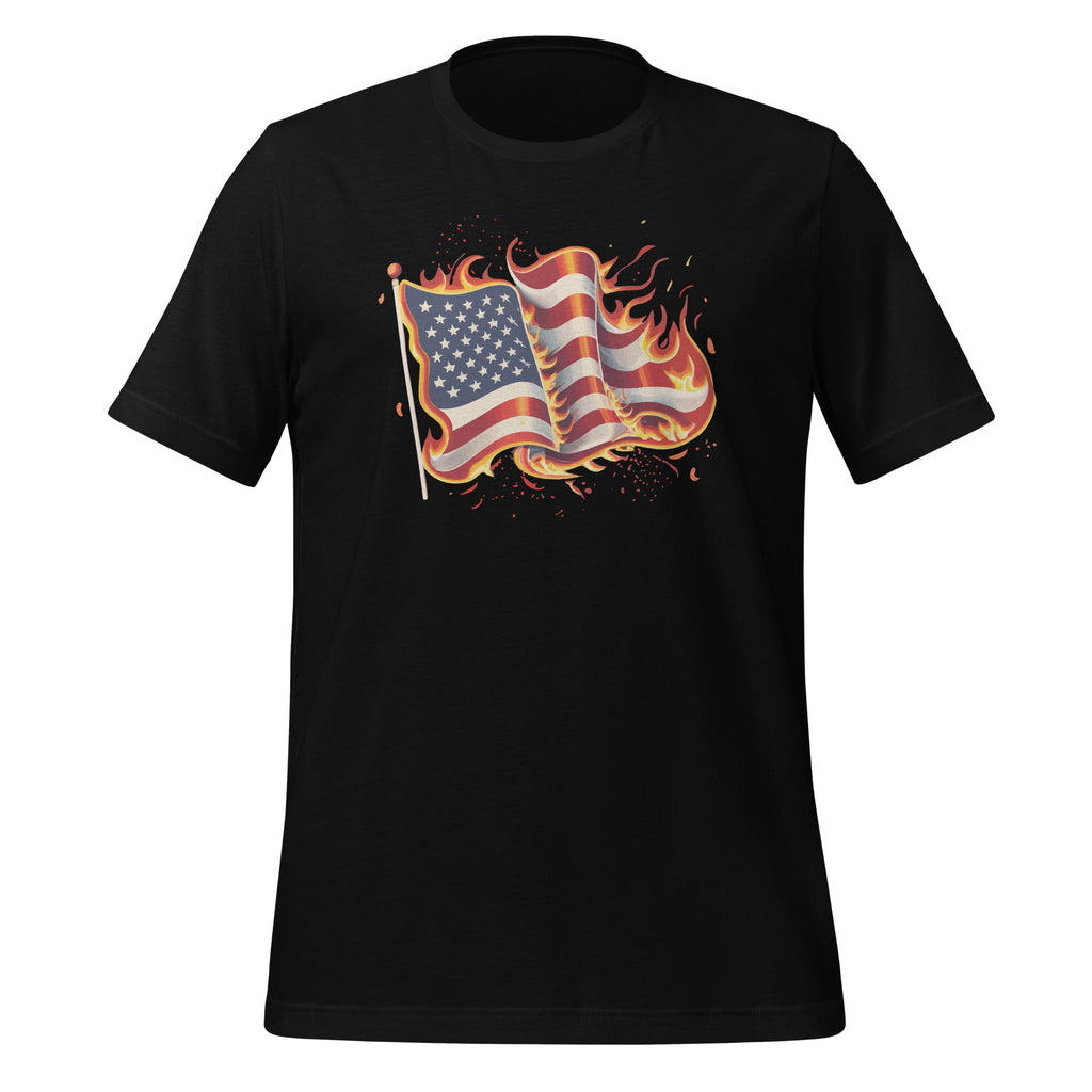Fire and Flames of America Burning Patriotic Love American product image 1