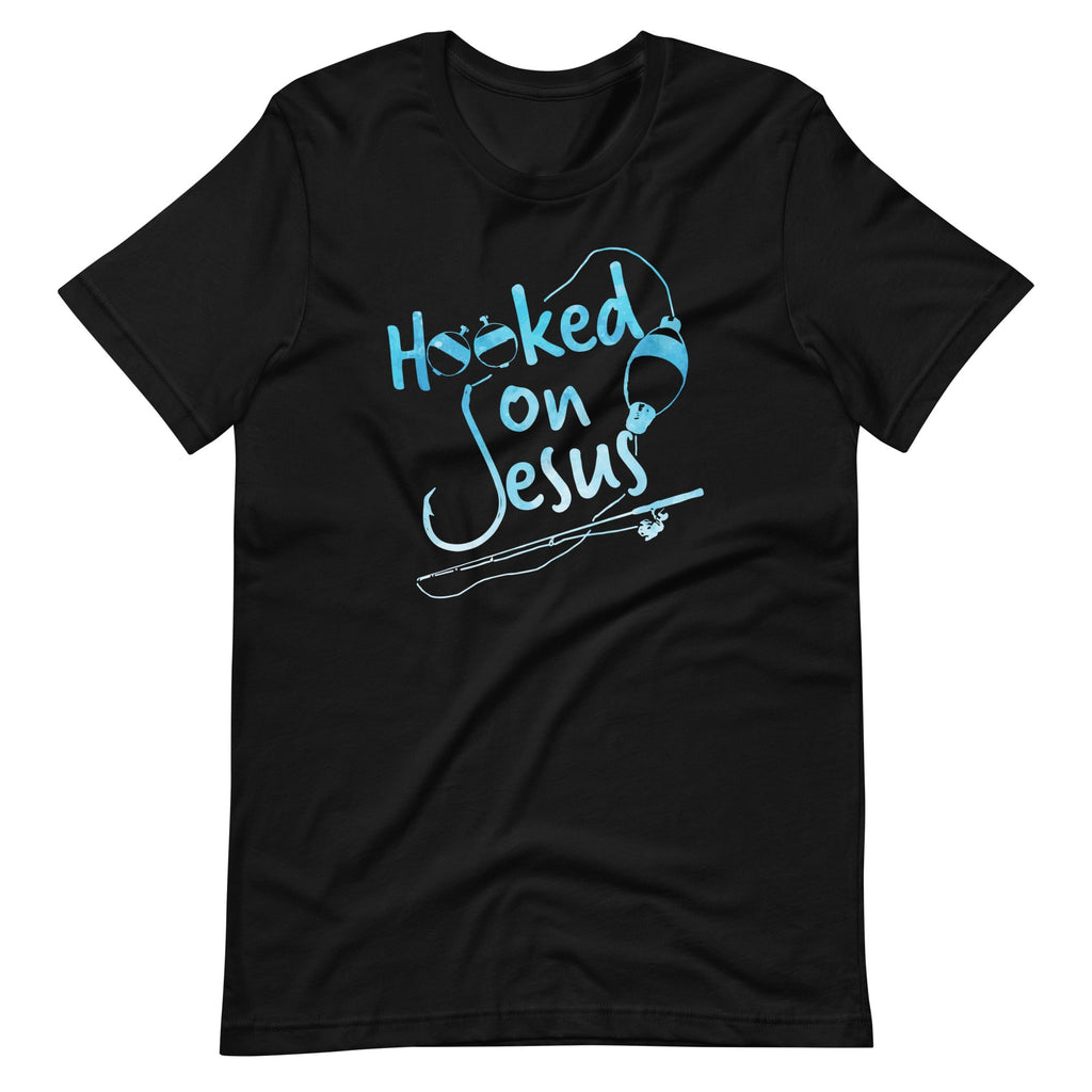 Hooked On Jesus Christian Religious Faith Fishing Saying product image 6