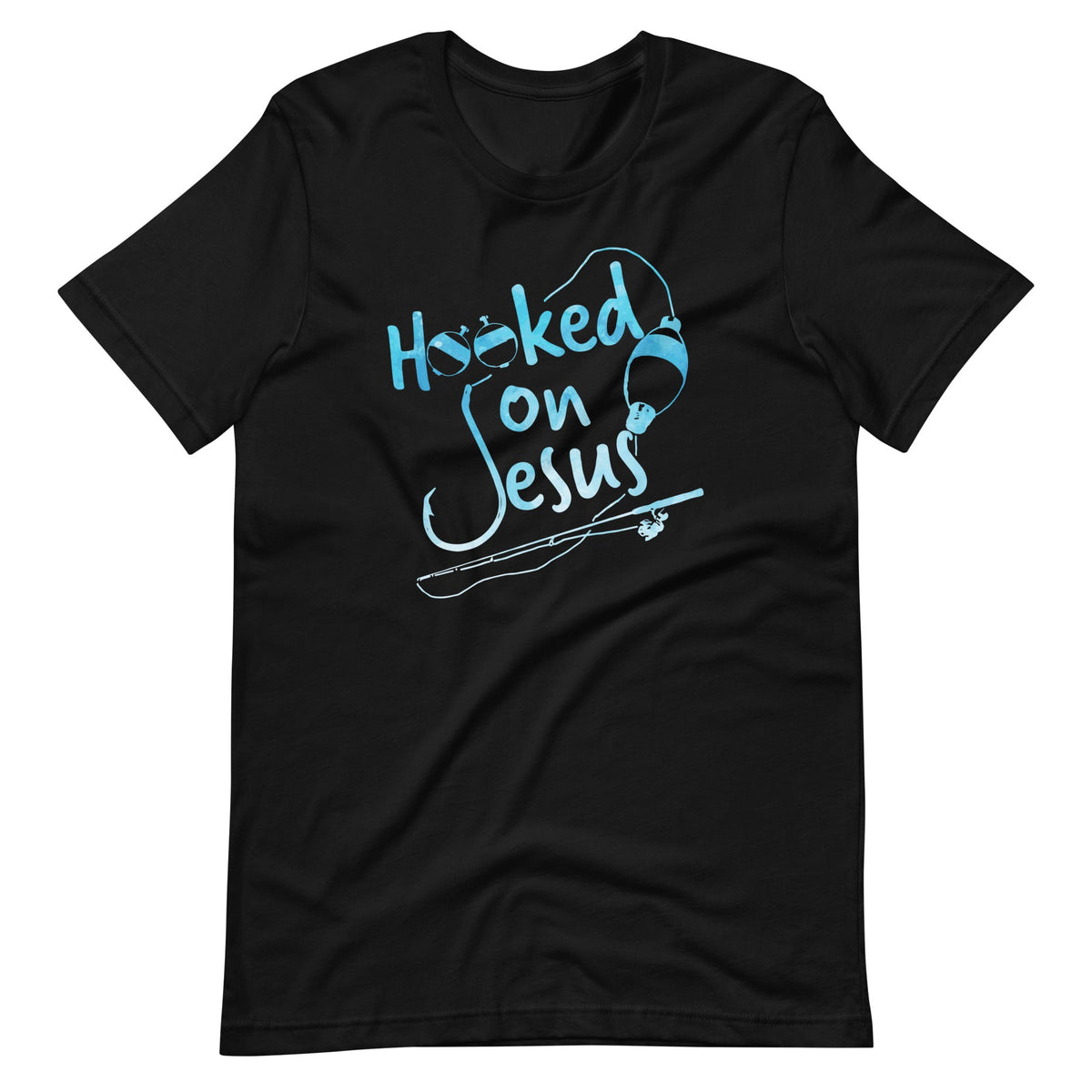 Hooked On Jesus Christian Religious Faith Fishing Saying product image 6