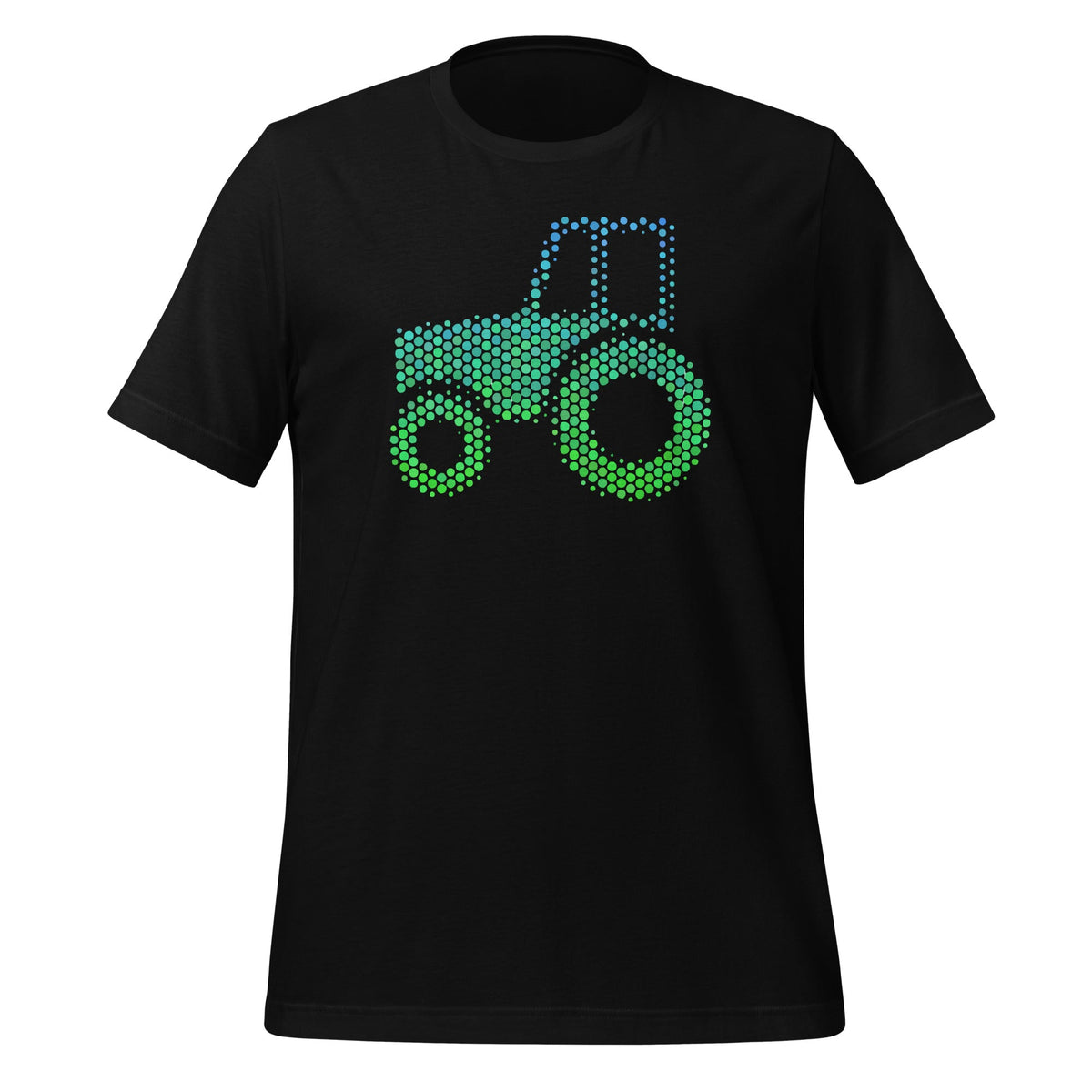 Cute Dot Tractor Vehicle Happy Day Unisex T-Shirt product image 1