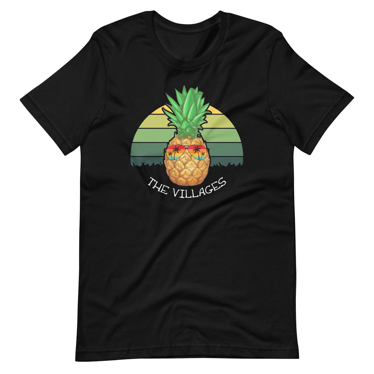 Pineapple The Villages Vintage Art Retro Unisex T-Shirt product image 6