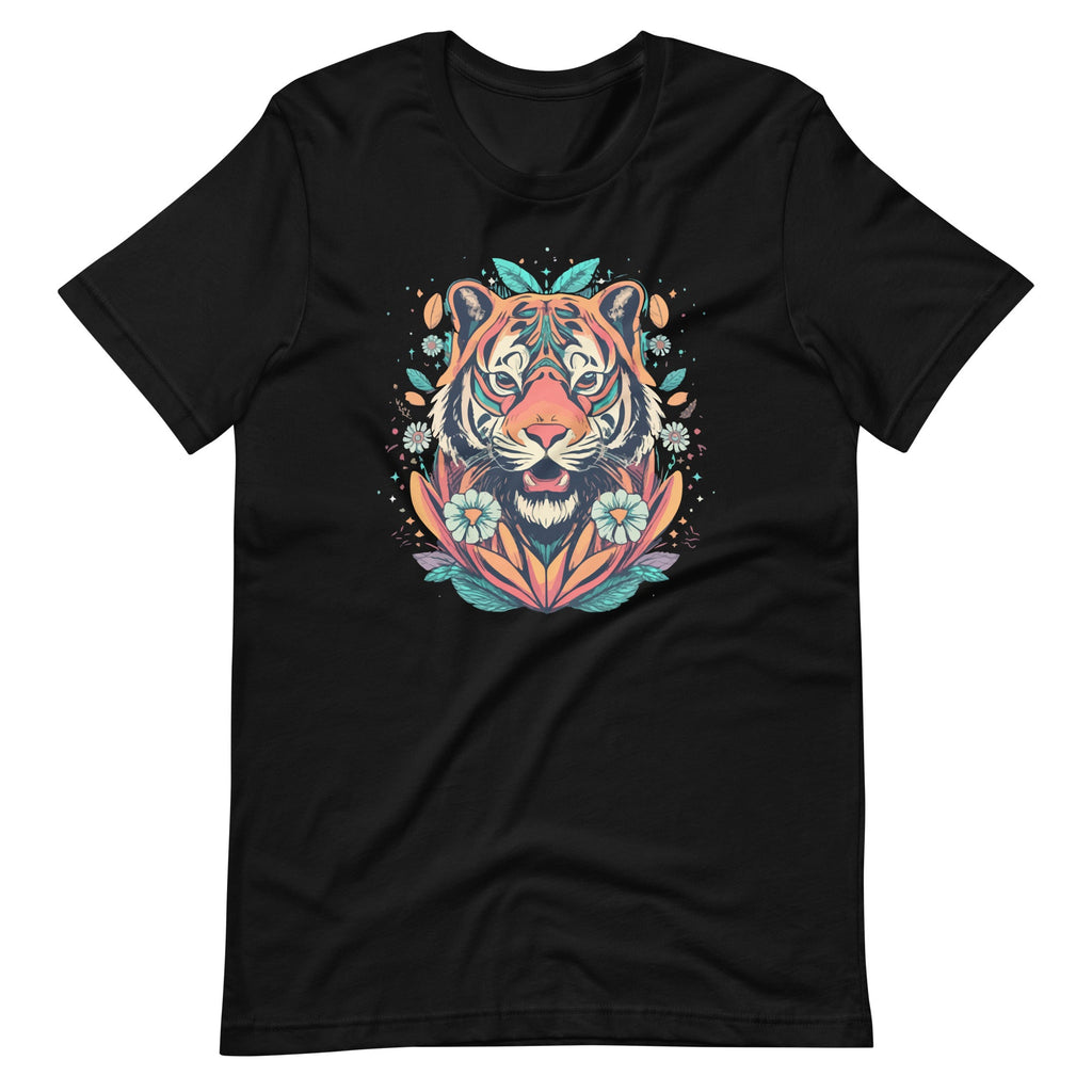 Colourful Flowery Tiger Head Magical Art Animal Unisex product image 6