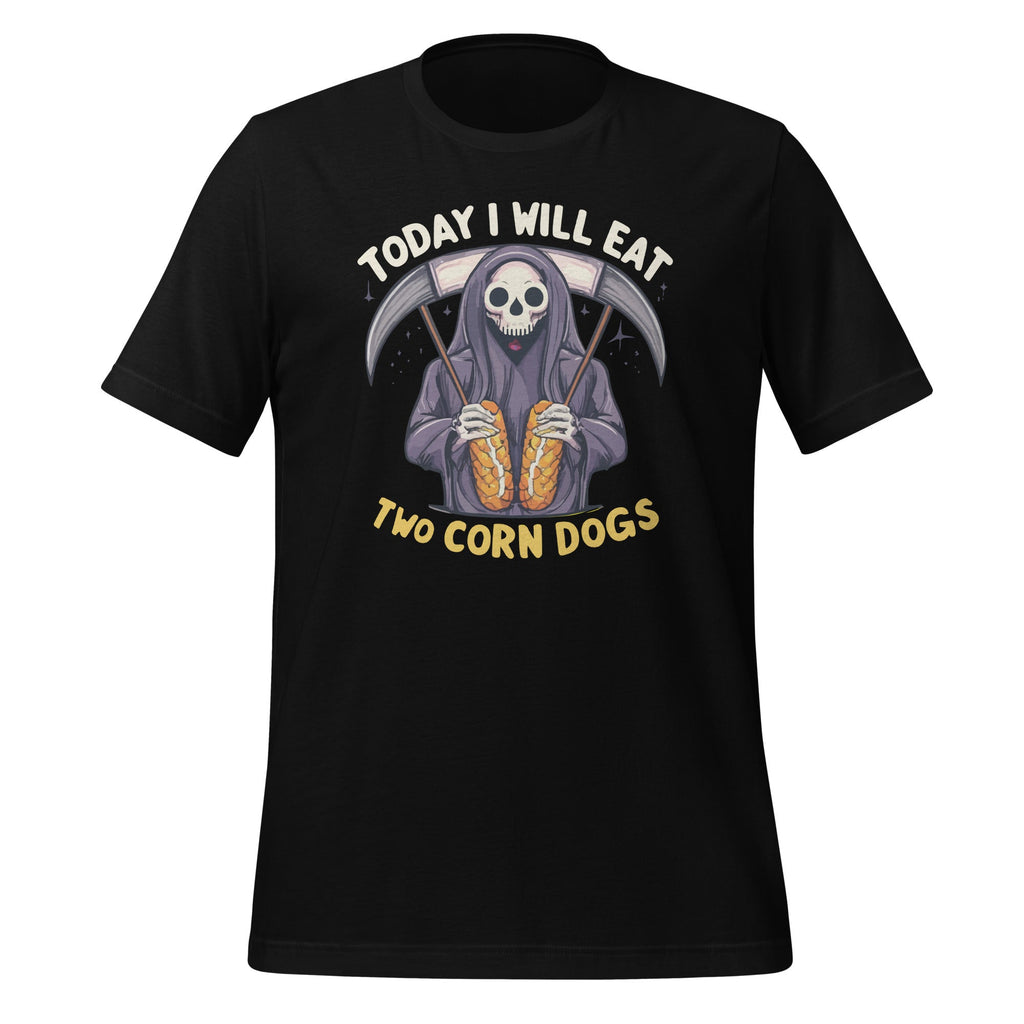 Today I Will Eat Two Corn Dogs Meme Funny Halloween Unisex product image 1