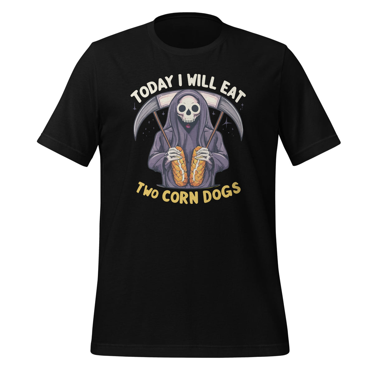 Today I Will Eat Two Corn Dogs Meme Funny Halloween Unisex product image 1