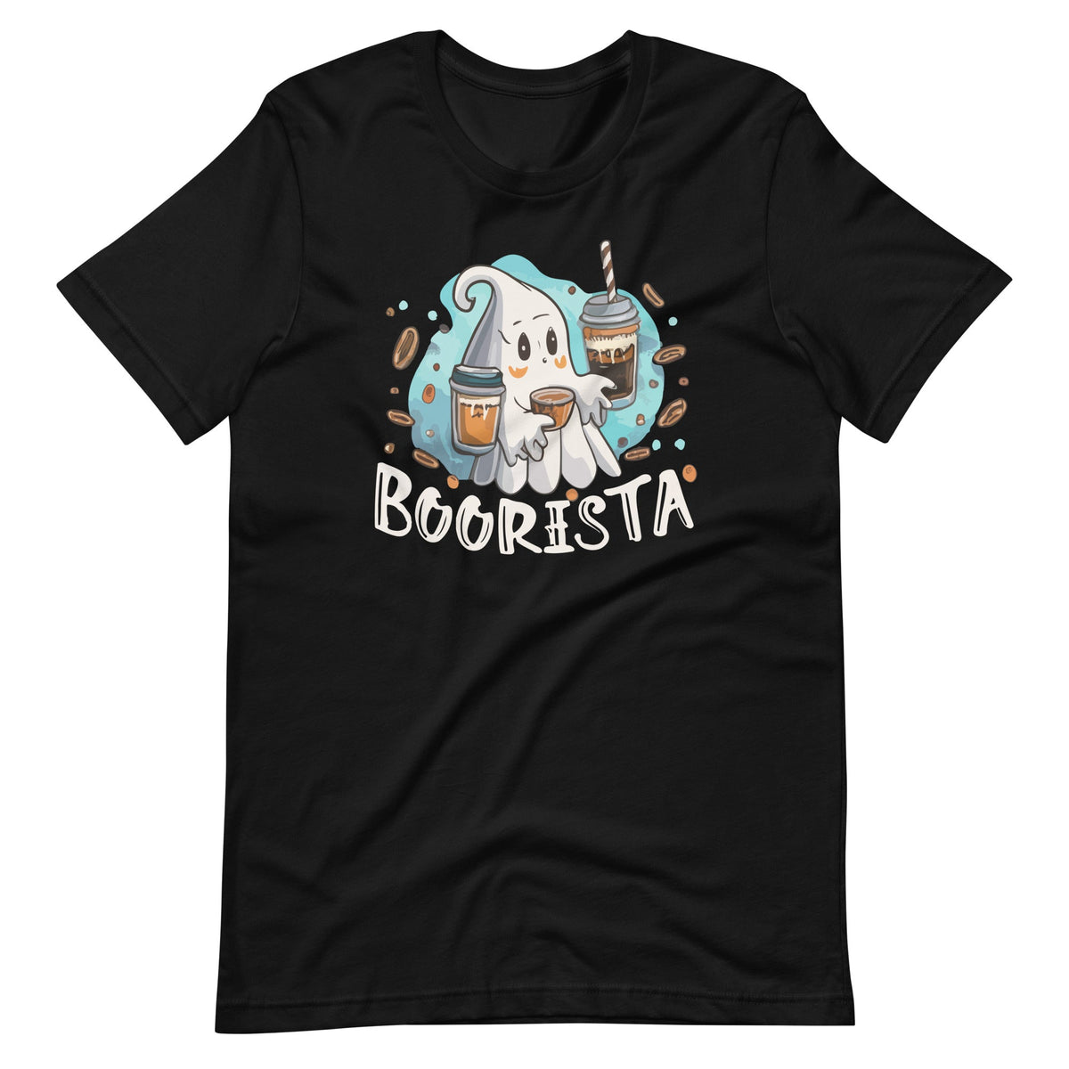 Boorista Boo Coffee Halloween Ghost Barista Unisex T-Shirt product image 6