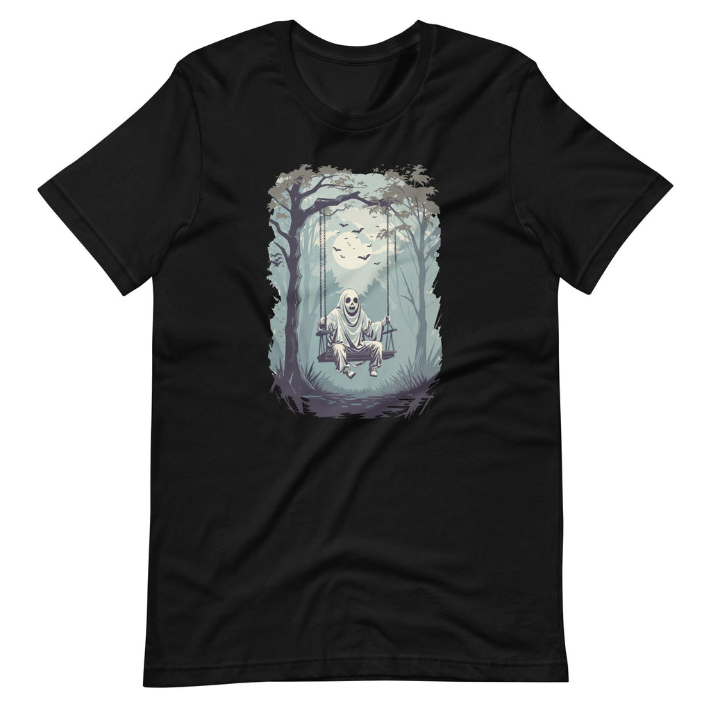 Vintage Floral Ghost On The Swing In Forest Halloween product image 2