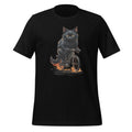 Funny Cat Drives Bicycle Kitten Lover Graphic Unisex T-Shirt product image 1