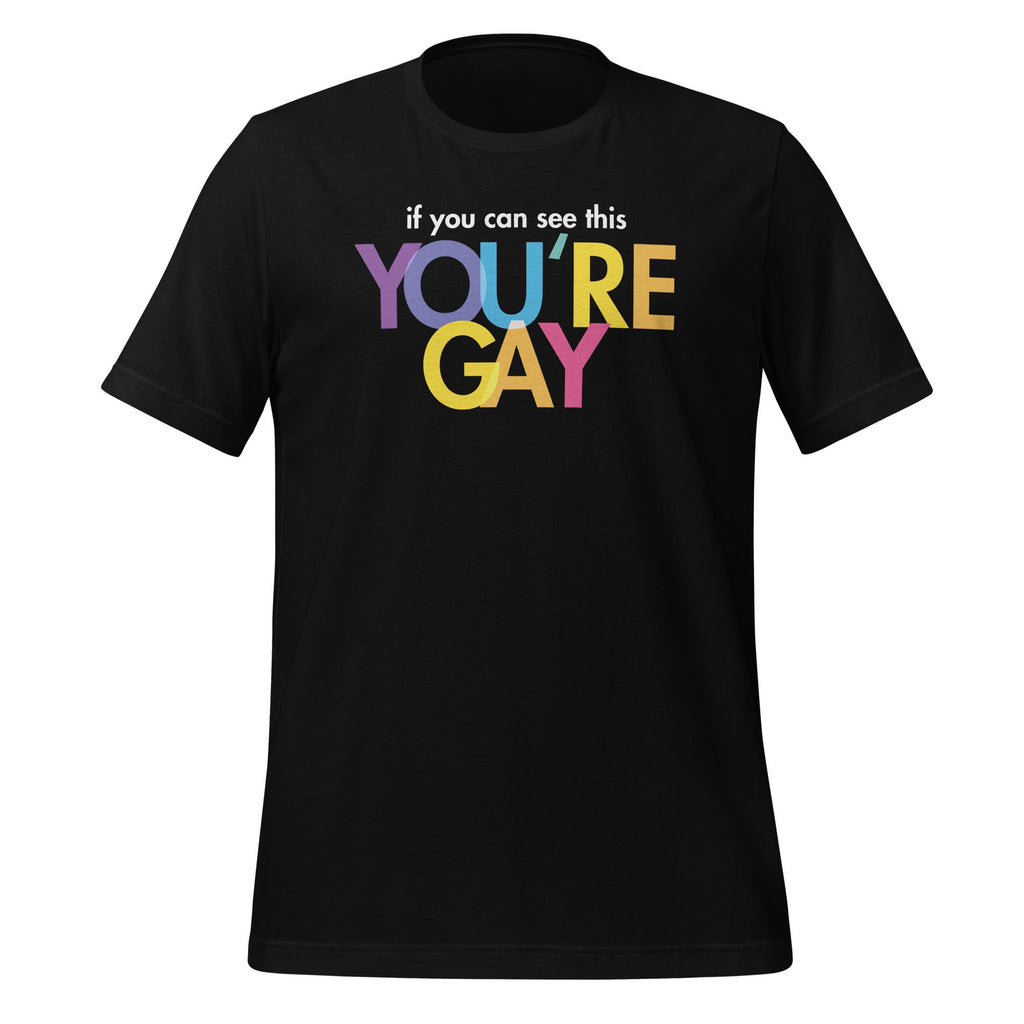 If You Can See This You're Gay Funny Pride Saying Unisex product image 1