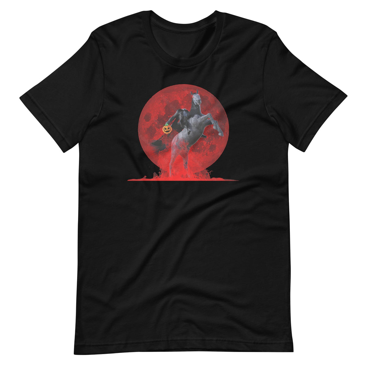 Halloween Scary Pumpkin Headless Horseman Unisex T-Shirt product image 2