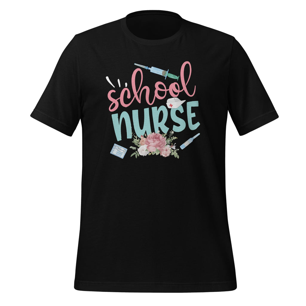 Funny School Nurse Stethoscope Injection Flowers Unisex product image 1
