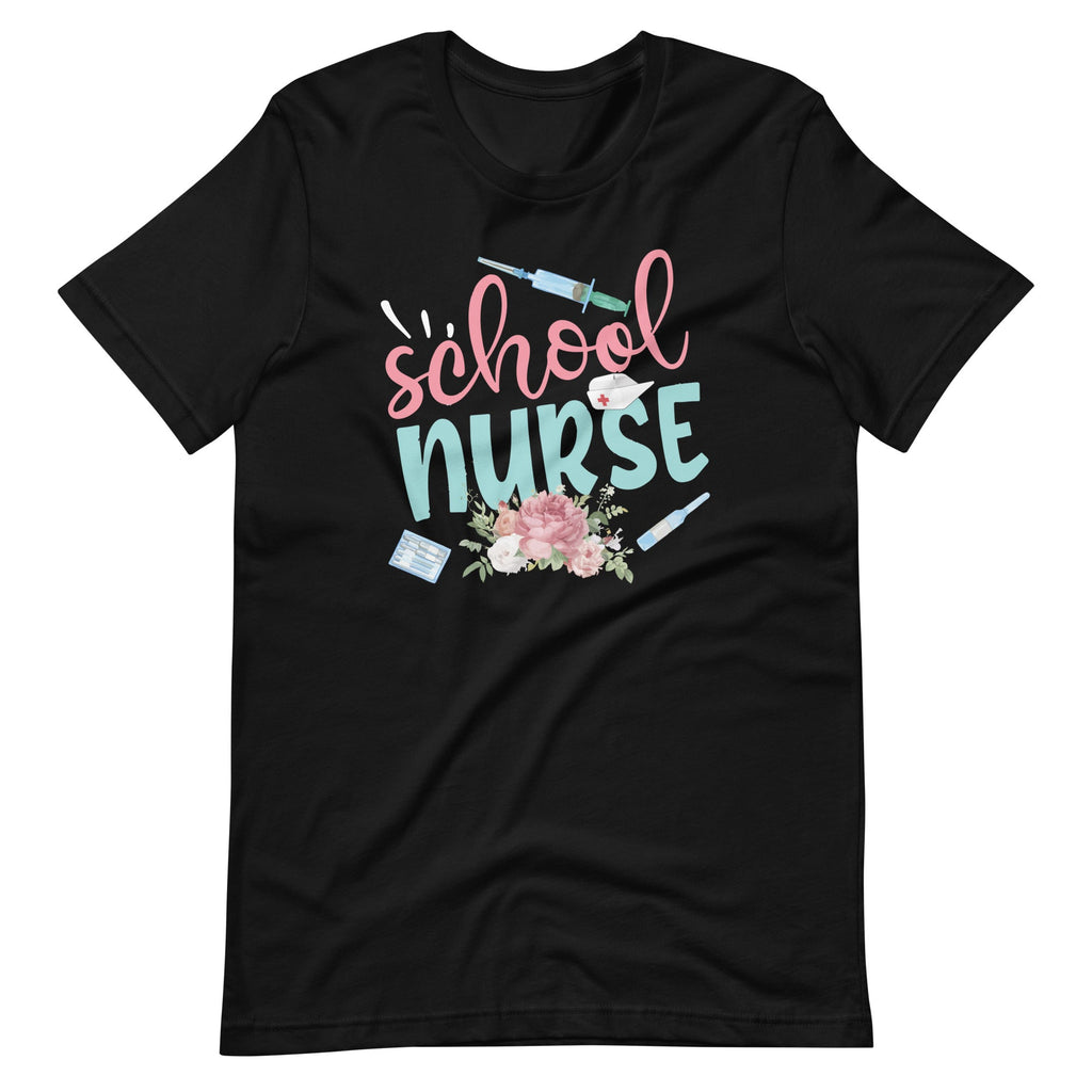 Funny School Nurse Stethoscope Injection Flowers Unisex product image 2