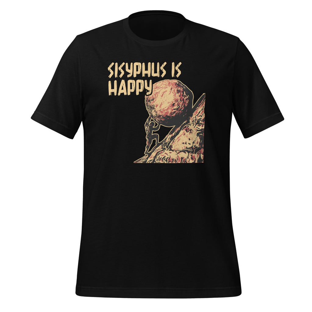 Sisyphus Is Happy Funny Greek Myth Meme Philosophy product image 1